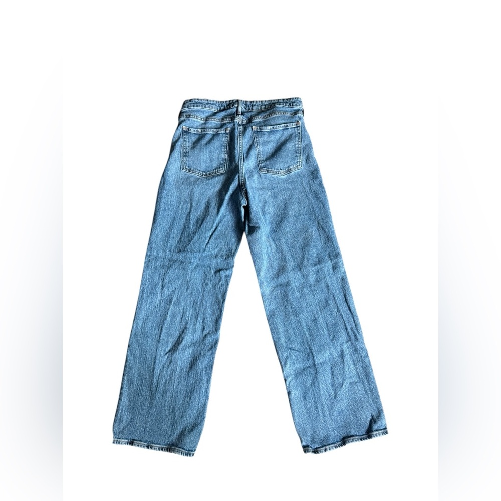 Old Navy Women's Extra High Rise Wide Leg Jeans - Light Blue Wash - Picture 4 of 5